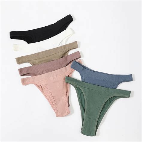 Esportes Tanga Sexy Lingerie Sem Costura Calcinha De Algod O Puro Virilha Cintura M Dia Macio