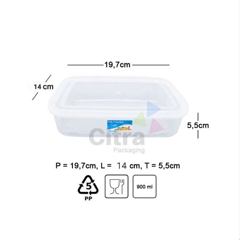 Jual Kotak Kmp 900ml Foodbox Tempat Bekal Kotak Plastik