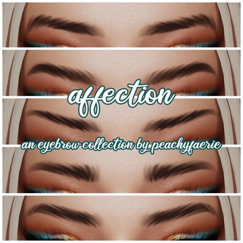 Affection ♡ An Eyebrow Collection By Peachyfaerie Peachyfaerie On