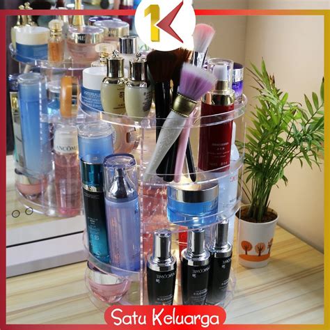 Jual Sk K K Rak Kosmetik Acrylic Putar Derajat Diamond Polos