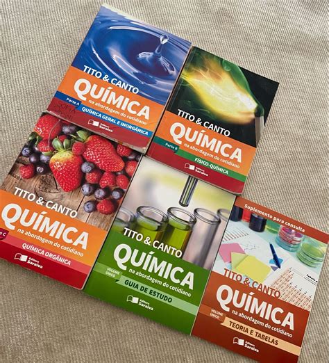 Livro De Quimica - Box de Livros de Química Tito e Canto | Livro Editora Saraiva Usado ...
