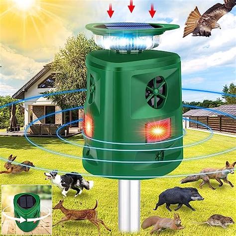 Solar Tiervertreiber Ultraschall Tiervertreiber Katzenabwehr