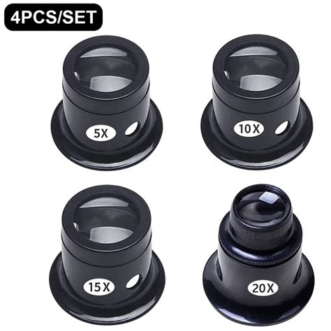 Pcs Set Eye Loupe Magnifiers X X X Watch Repair Tool Kit