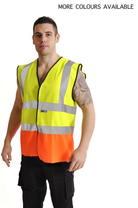 High Visibility Two Tone Safety Velcro Vest