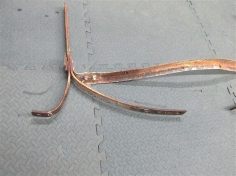 Vintage Willys Jeepster Rear Bumper Brackets Braces Supports 1940s
