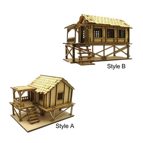 1 72 CABANE EN Bois pour Maquette d Architecture Sand Kit de Modèle