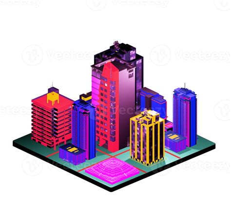 Isometric Building Arrangement 12052425 Png