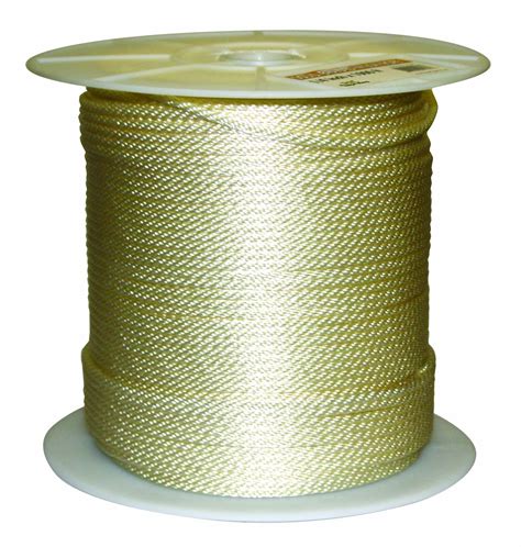 Rope King SBN 141000 Solid Braided Nylon Rope 1 4 Inch X 1000 Feet