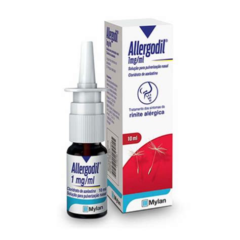 Allergodil 1 mg mL 10 mL x 1 sol pulv nasal Farmácia Santa Marta