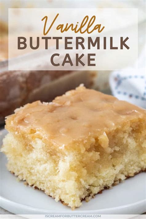 Moist Vanilla Buttermilk Cake Nutrition Line