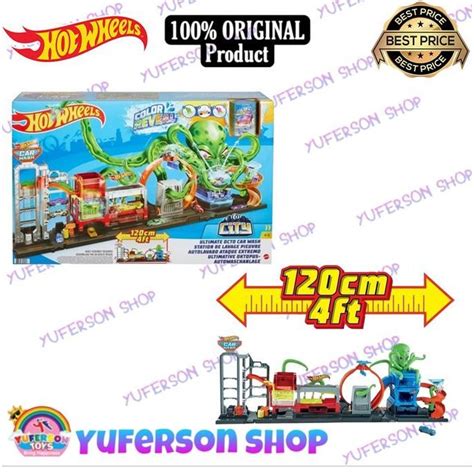 Jual Hot Wheels City Ultimate Octo Car Wash Playset Shopee Indonesia