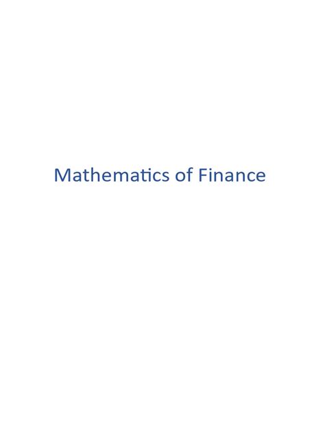 formulae  mathematics  finance  present