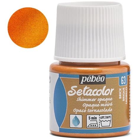 Farba Do Tkanin Setacolor Opaque Pebeo 45 Ml 63 Brick Shimmer Storm