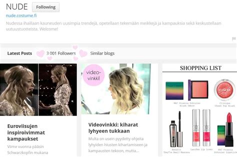 3000 Seuraajaa Bloglovinissa NUDE