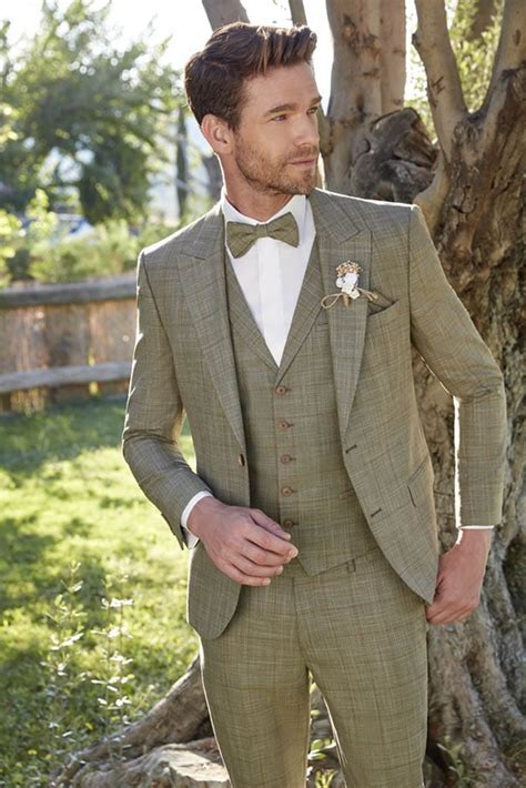 Costume Pour Homme Hamburg Vert Showroom Lyne Mariage Cannes