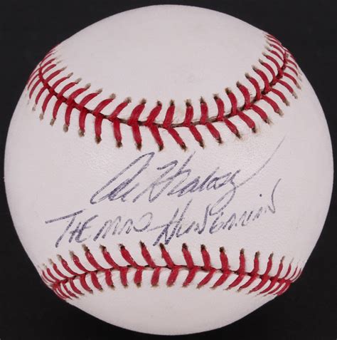 Al Hrabosky Signed OML Baseball Inscribed The Mad Hungarian JSA COA