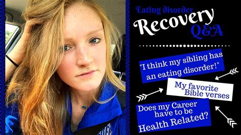 Ed Recovery Qanda Siblings With Eating Disorders Finding A Career After An Ed Youtube