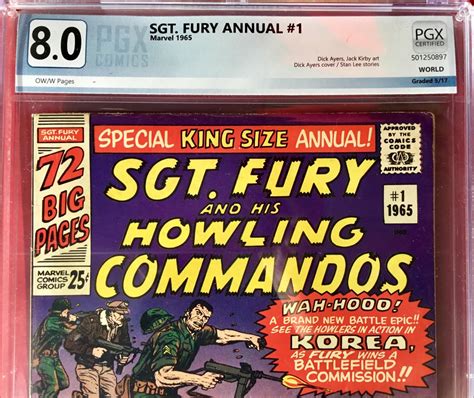 SGT FURY And His HOWLING COMMANDOS ANNUAL No 1 1965 PGX Like CGC