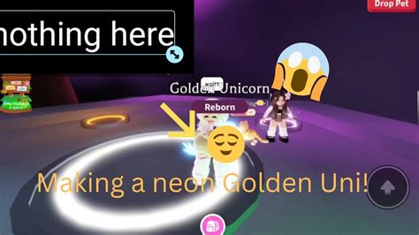 Making A Neon Golden Unicorn In Adopt Me With My Friend YouTube