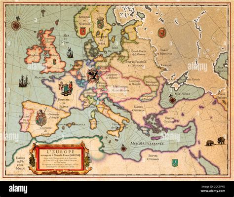 Map Of Europe 1600 To 1700