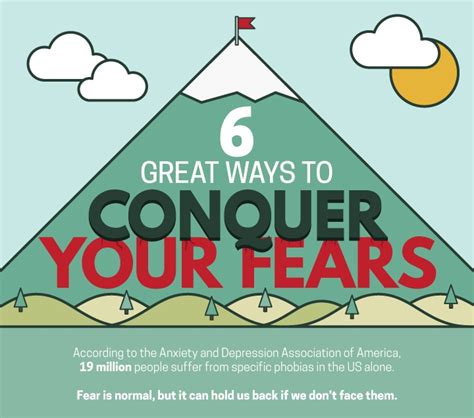 Great Ways To Conquer Your Fears Venngage Infographic