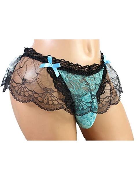 Buy Aishani Sissy Pouch Panties Men S Lace Skirted Mooning Bikini