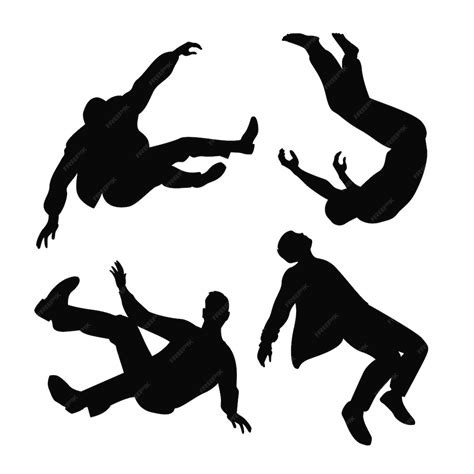 Handgezeichnetes silhouettenset | Kostenlose Vektor