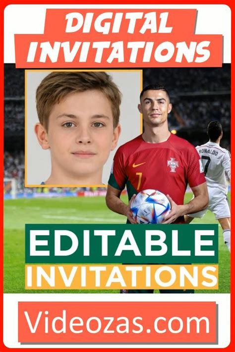 Free Cristiano Ronaldo Birthday Invitations And Premium Ronaldo Video