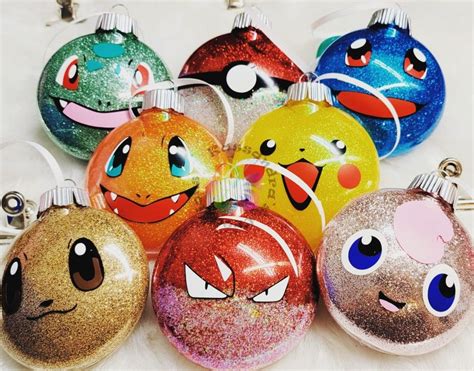 Pokemon Ornaments Diy Christmas Ornaments Pokemon Christmas Gifts