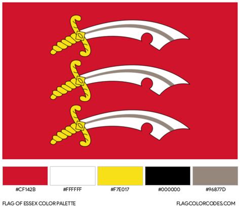 Essex flag color codes