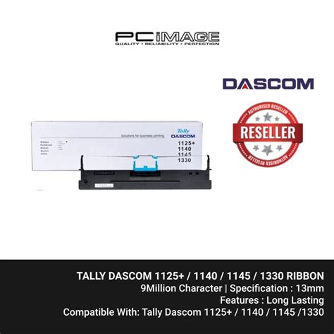 TALLY DASCOM 1125 1140 1145 1330 RIBBON 13mm 9MILLION CHARACTER