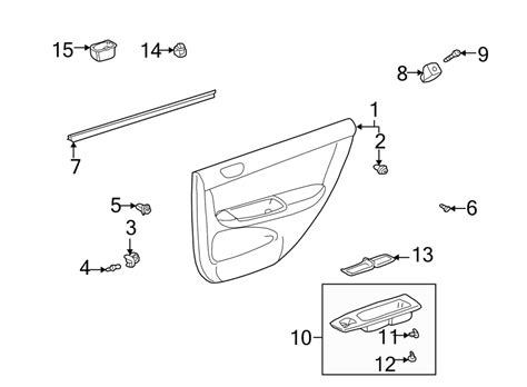 Toyota Camry Screw Trim Panel Door Driver Side Hatchback Japan