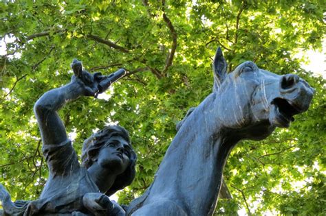 Equestrian statue of Anita Garibaldi in Rome Italy