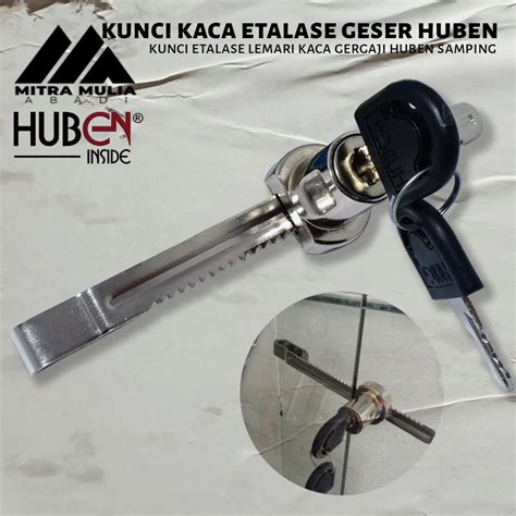 Jual Kunci Kaca Etalase Geser Huben L Kunci Gergaji Rel Pengunci