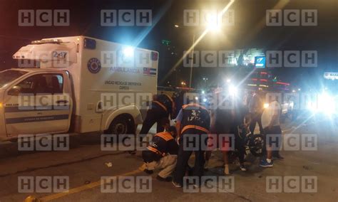 Choque De Motociclistas Deja Dos Personas Heridas En El Bulevar Suyapa De La Capital Hchtv