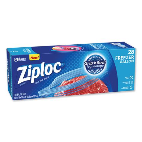 Zipper Freezer Bags By Ziploc® Sjn314445bx