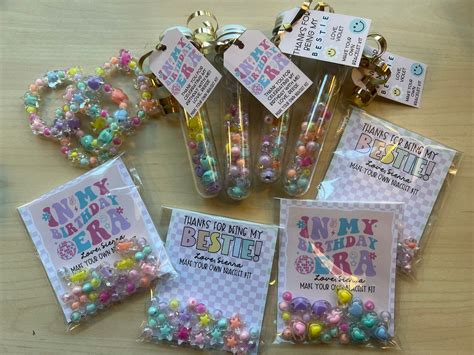 Bracelet Making Party Favor In My Birthday Era Theme Custom Letter