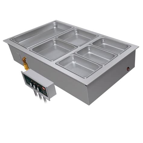 Hatco HWBI M Two Compartment Modular Ganged Drop In Hot Food Well With Manifold Drain