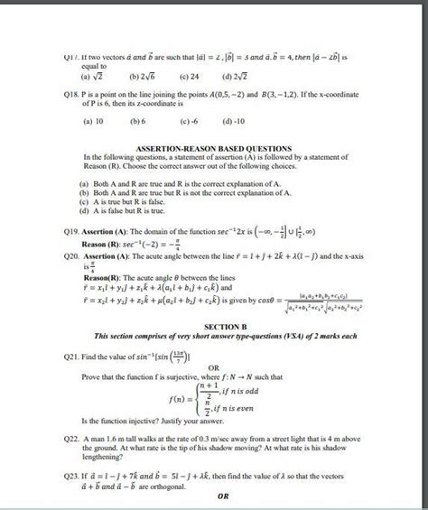 Practice This Cbse Class 12 Mathematics Sample Paper 2023 To Ace