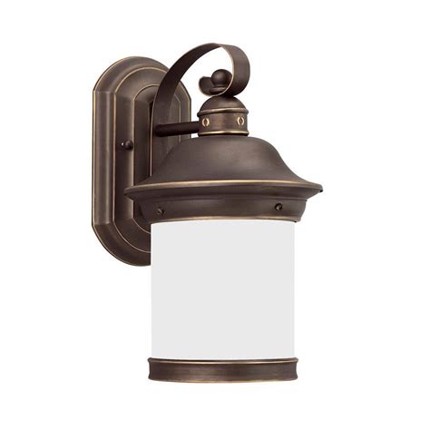 Talista 1 Light Outdoor Antique Bronze Lantern Cli Frt1027 01 32ds The Home Depot