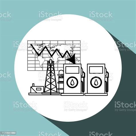 석유 설계 경제 및 석유 산업 개념 벡터 일러스트레이션 0명에 대한 스톡 벡터 아트 및 기타 이미지 0명 가솔린 경제