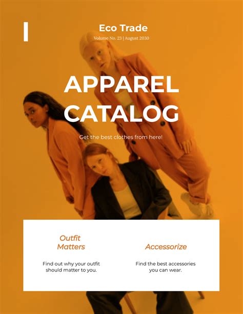 Free Apparel Catalog Template Edit Online And Download