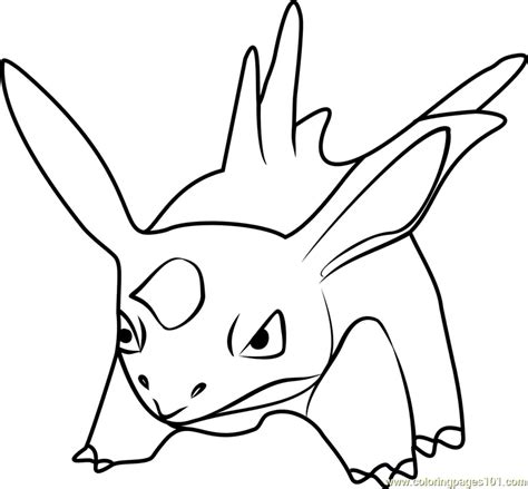 Nidorino Pokemon Go Coloring Page For Kids Free Pokemon Go Printable