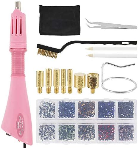 Bedazzler Kit With Rhinestones Hot Fixed Gems Craft Applicator Diamond Painting Pen Wax
