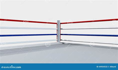 Boxing Ring Isolated White Stock Illustration Illustration Of Shot