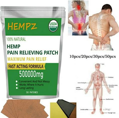 Hemp Pain Patches 500000mg Etsy