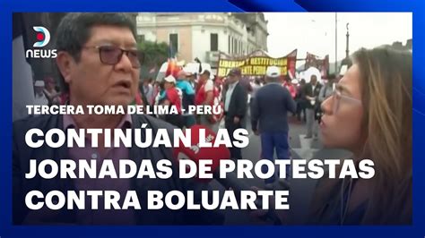 Contin An Las Jornadas De Protestas Contra Boluarte Dnews En Vivo