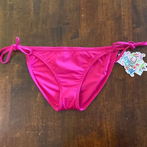 BECCA Swim Becca Basic Fit String Tie Bikini Bottoms Poshmark