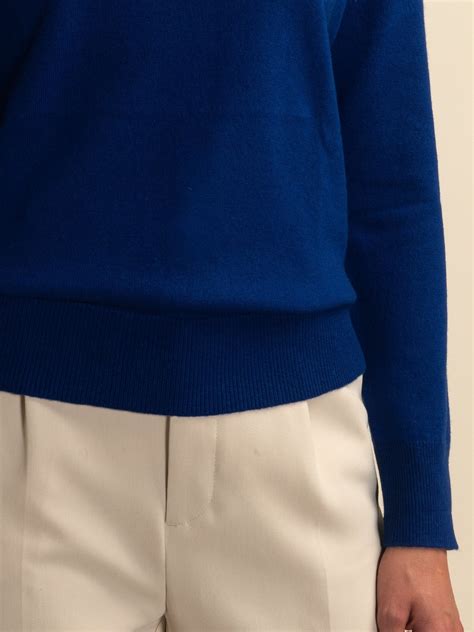 Purecashmere Nyc Turtleneck Sweater Royal Blue Garmentory