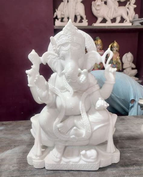 White Marble Ganesh Murti Home At Rs 28000 In Jaipur Id 25964054891